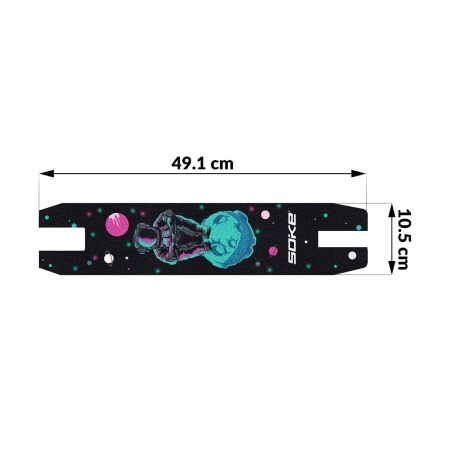 Grip do hulajnogi, papier ścierny, XTR, planet