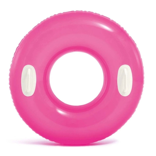 Przejdź do produktu Kółko do pływania z uchwytami, Intex, 76 cm, różowy