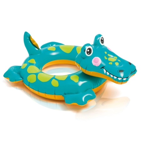 Koło do pływania dla dzieci, aligator, Intex, 71x56 cm