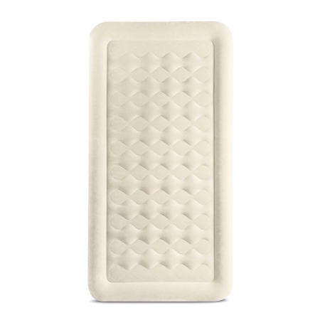 Materac welurowy z pompką, Intex, 191x99x46 cm, beżowy