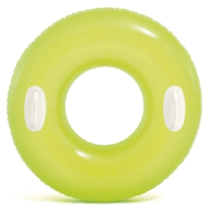 Kółko do pływania z uchwytami, Intex, 76 cm, żółty