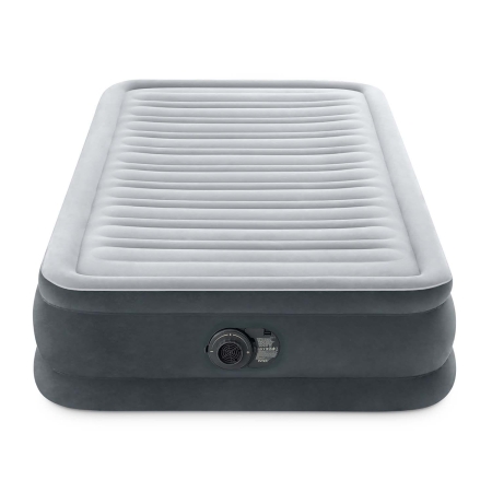 Jednoosobowy materac dmuchany z wbudowaną pompką, Intex, 191x99x33 cm