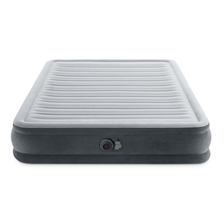 Materac dwuosobowy, dmuchany, wbudowana pompka, Intex, 203x152x33 cm