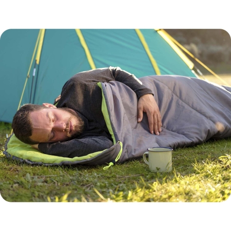 Śpiwór turystyczny, kempingowy, Bestway, zielony