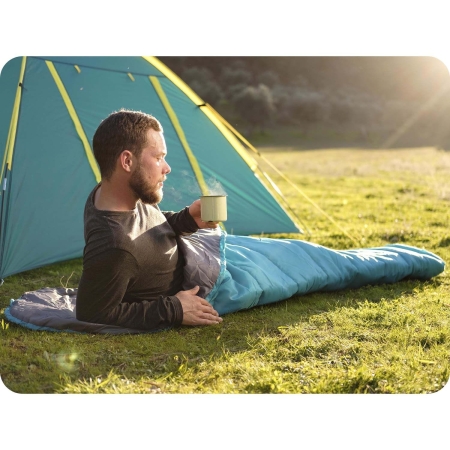 Śpiwór turystyczny, kempingowy, Bestway, niebieski