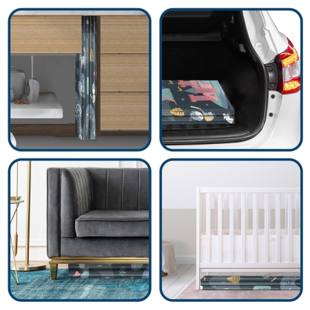 Mata piankowa, składana, Nukido, 200x150x1 cm