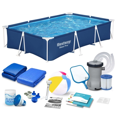 Basen ogrodowy, stelażowy, 16w1, Bestway, 300x201x66 cm
