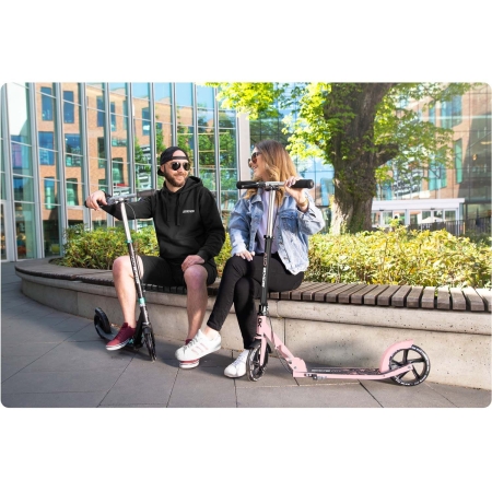 Hulajnoga dwukołowa, Soke City, czarno-różowa