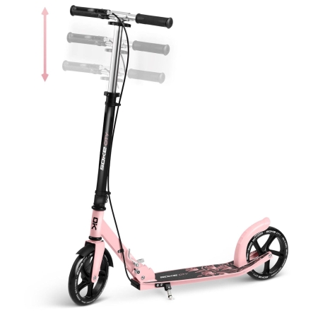 Hulajnoga dwukołowa, Soke City, czarno-różowa