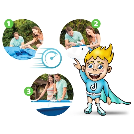 Basen ogrodowy, stelażowy, 16w1, Bestway, 305x76 cm