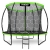 Trampolina ogrodowa z siatką wewnętrzną, 312 cm, czarny, zielony