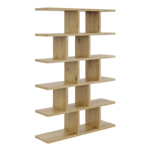 Duży regał z półkami, biblioteczka, HOLT, 70x18x101 cm, dąb artisan, mat