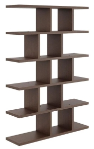 Duży regał z półkami, biblioteczka, HOLT, 70x18x101 cm, wenge, mat