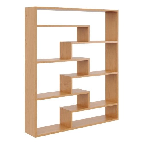 Przejdź do produktu Regał ścienny na książki, biblioteczka, ELVO, 104x18x120 cm, olcha, mat