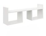 Półka wisząca, minimalistyczna, LINA, 90x18x32 cm, biały, mat
