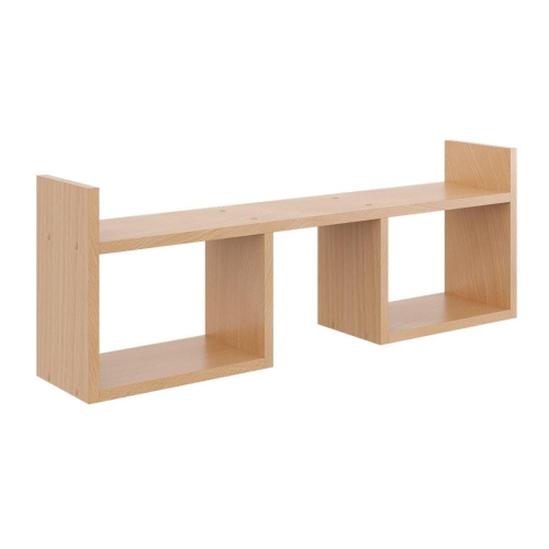 Przejdź do produktu Półka wisząca, minimalistyczna, LINA, 90x18x32 cm, buk, mat