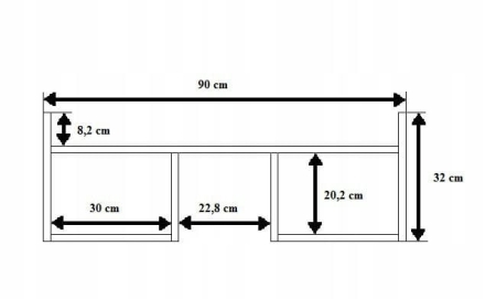 Półka wisząca, minimalistyczna, 90x18x32 cm, wenge, mat