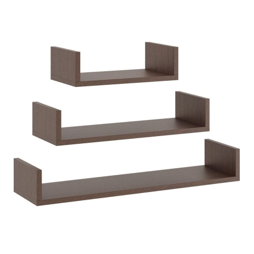Przejdź do produktu Półki ścienne, wiszące, DAVO, zestaw, 3 szt, wenge, mat