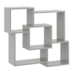 Półka wisząca, dekoracyjna, Hanna, 98x18x90 cm, szary, mat