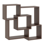 Półka wisząca, dekoracyjna, MURA, 98x18x90 cm, wenge, mat