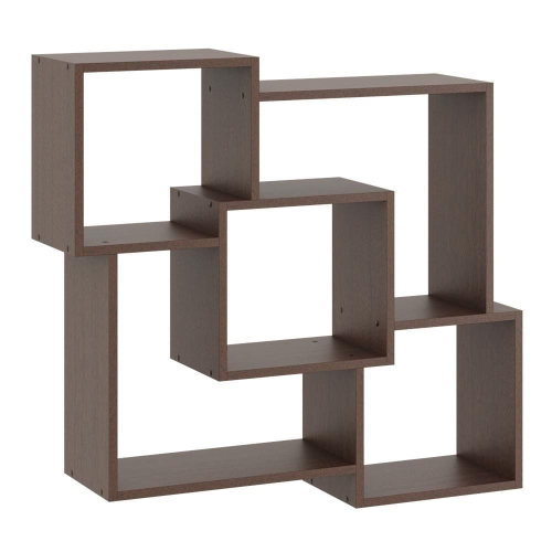 Przejdź do produktu Półka wisząca, dekoracyjna, MURA, 98x18x90 cm, wenge, mat