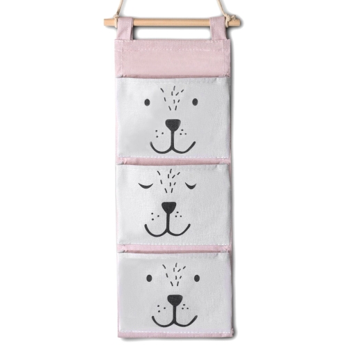 Przejdź do produktu Organizer wiszący na zabawki, Nukido, 20x80 cm, różowy