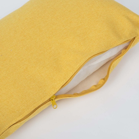 Fotel uszak z podnóżkiem do salonu, Norse, żółty