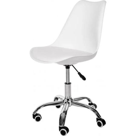 Fotel biurkowy, dziecięcy, LILLO, biały