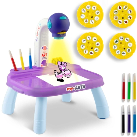 Projektor do nauki rysowania, Ricokids, fioletowy