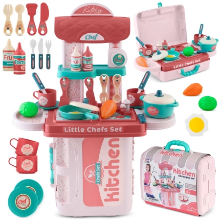 Mini kuchnia z walizką dla dzieci, Ricokids