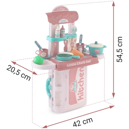 Mini kuchnia z walizką dla dzieci, Ricokids