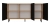 Komoda trzydrzwiowa, slim, Kama, 150x40x78 cm, dąb artisan, czarny