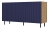 Komoda trzydrzwiowa, slim, Kama, 150x40x78 cm, dąb artisan, granatowy
