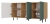 Komoda trzydrzwiowa, slim, Kama, 150x40x78 cm, dąb artisan, zielony
