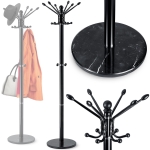 Wieszak na ubrania, podłogowy, Massido, 47x47x175 cm, czarny