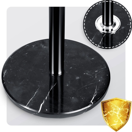 Wieszak na ubrania, podłogowy, Massido, 47x47x175 cm, czarny