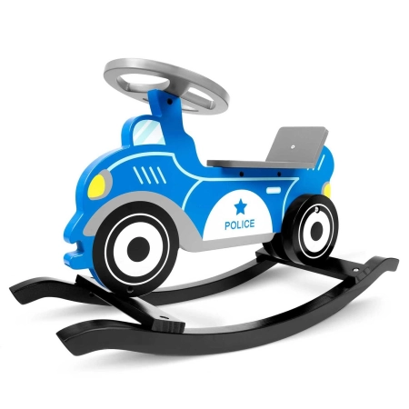 Drewniane auto na biegunach, policja, Ricokids