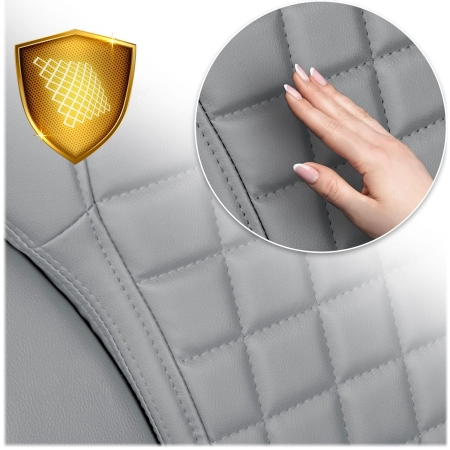 Fotel biurowy, gabinetowy, obrotowy, Batory, jasno szary