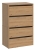 Szafka na buty, 4 półki, Modo, 60x36x88 cm, dąb artisan, mat