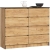 Komoda do salonu, sypialni, STILO, 8 szuflad, 120x40x99 cm, dąb craft, mat