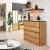 Komoda do salonu, sypialni, STILO, 8 szuflad, 120x40x99 cm, dąb craft, mat