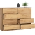 Komoda do sypialni, STILO, 8 szuflad, 140x40x99 cm, dąb craft, mat