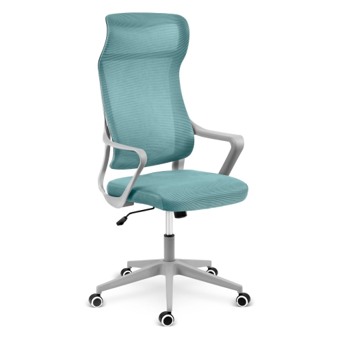 Przejdź do produktu Nowoczesny fotel biurowy z mikrosiatki, Labi, morski