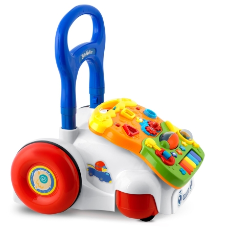 Chodzik edukacyjny z muzyką, 2w1, Ricokids, biały