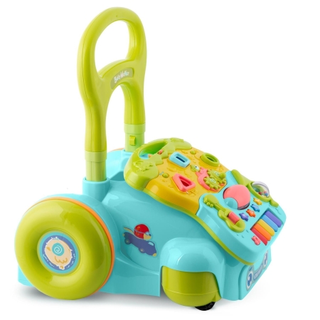 Chodzik edukacyjny z muzyką, 2w1, Ricokids, turkusowy