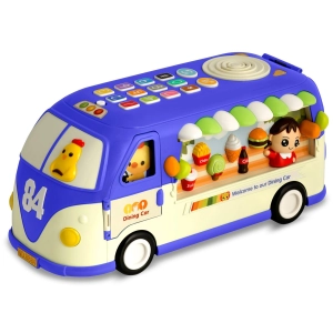 Zabawka edukacyjna, autobus, Ricokids, niebieski
