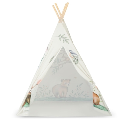 Namiot tipi dla dzieci, Nukido, 114x114x165 cm, beżowy