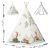 Namiot tipi dla dzieci, Nukido, 114x114x165 cm, beżowy