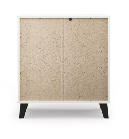 Mała komoda z szufladami, Scandi, 70x39x79 cm, biały, mat