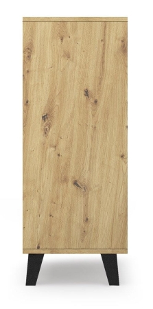 Szafka z szufladami, komoda, Scandi, 70x39x100 cm, dąb artisan, mat